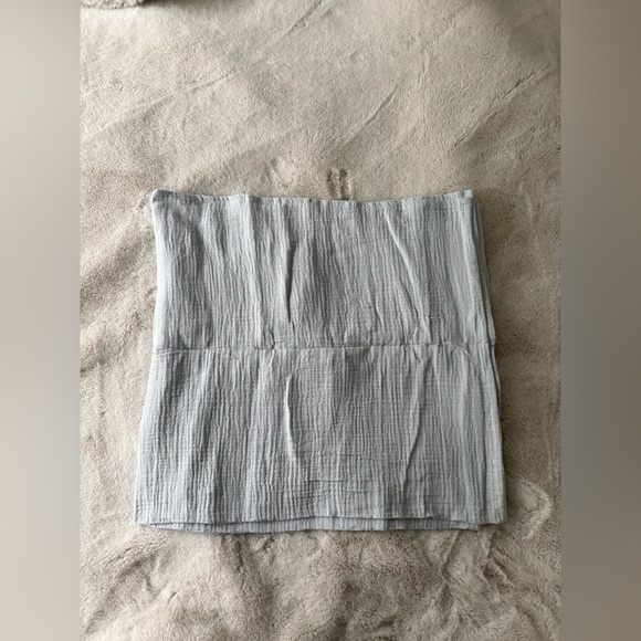 New - Light blue baby muslin swaddle blanket - Picture 2 of 5